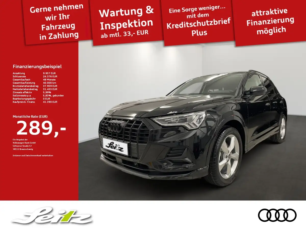 Audi Q3, SUV/Geländewagen/Pickup, Benzin, Automatik, Schwarz