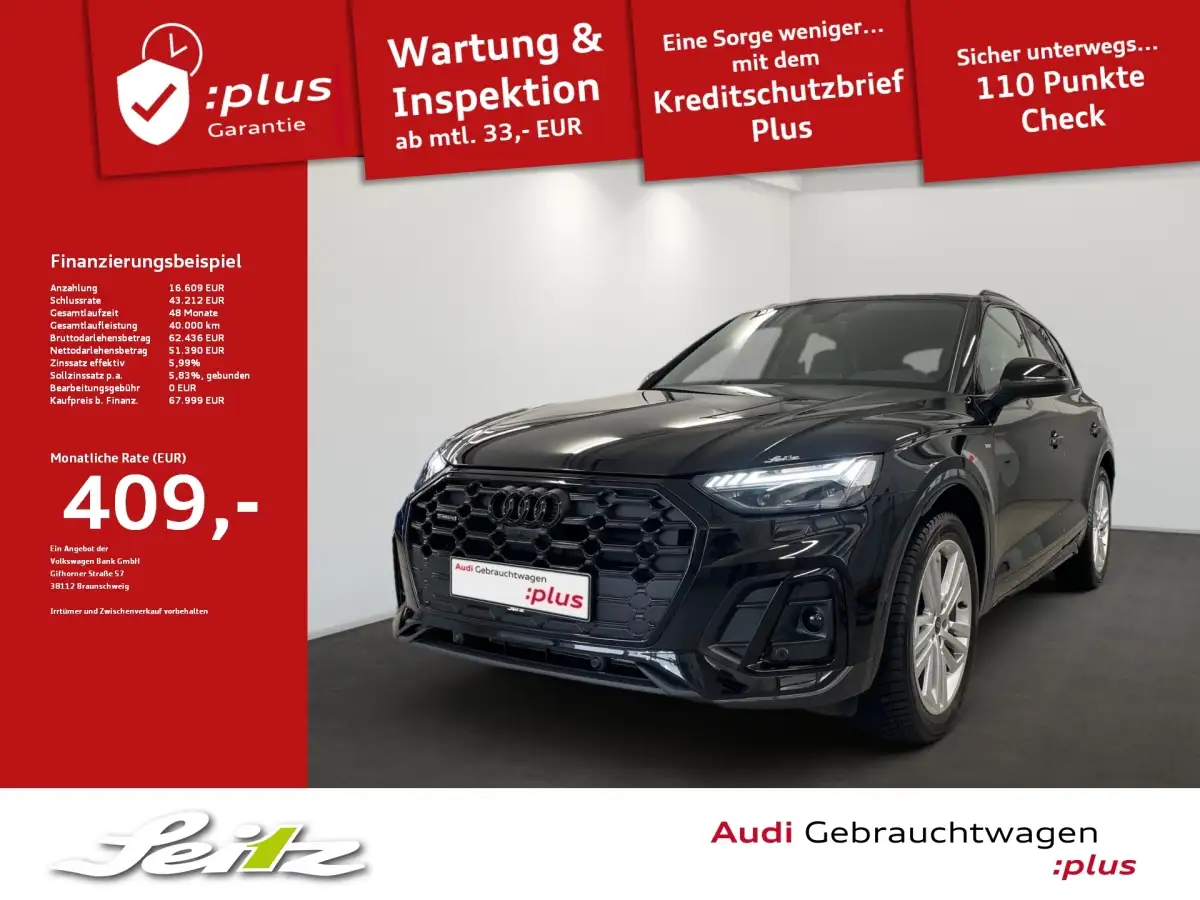Audi Q5, SUV/Geländewagen/Pickup, Benzin, Automatik, Schwarz