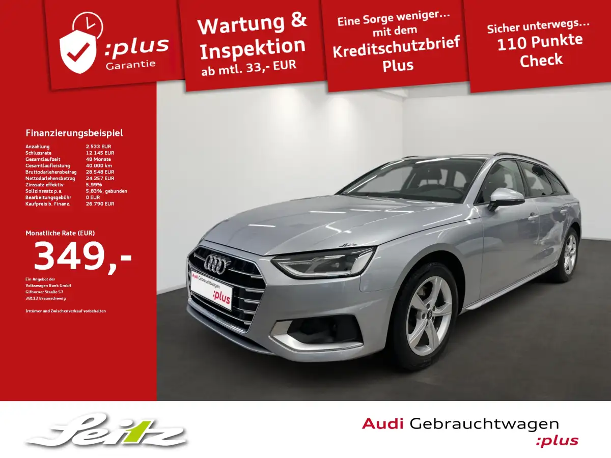 Audi A4, Kombi, Diesel, Automatik, Silber