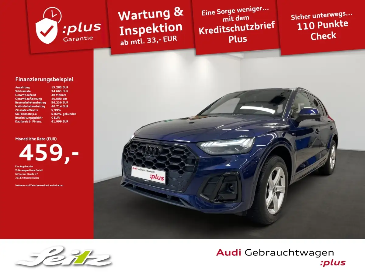 Audi Q5, SUV/Geländewagen/Pickup, Diesel, Automatik, Blau