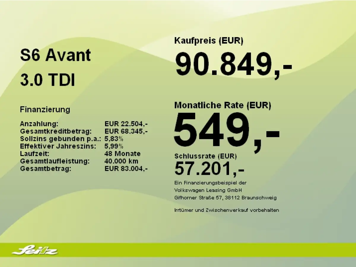 Audi S6, Kombi, Diesel, Automatik, Weiß