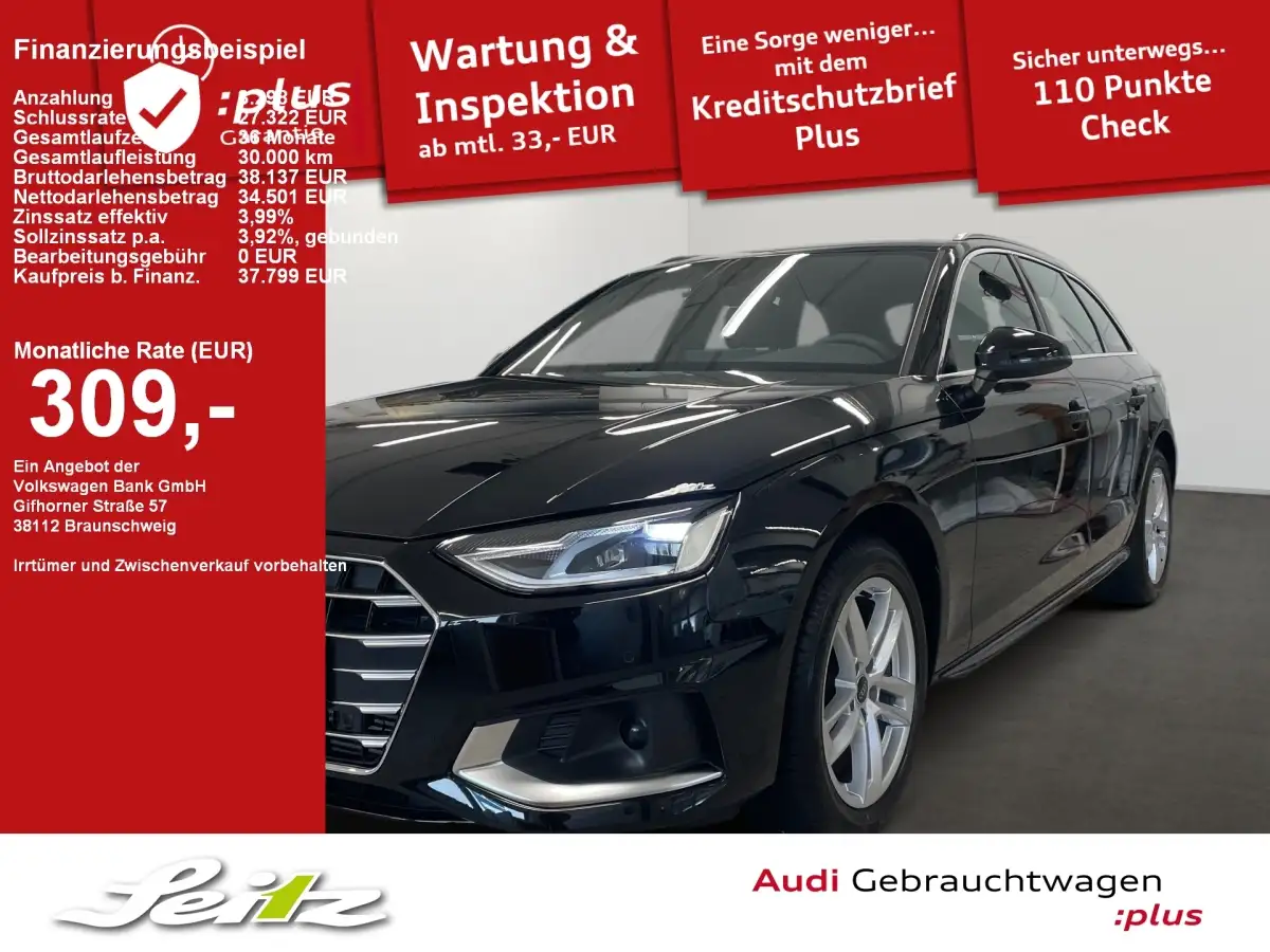 Audi A4, Kombi, Benzin, Automatik, Schwarz