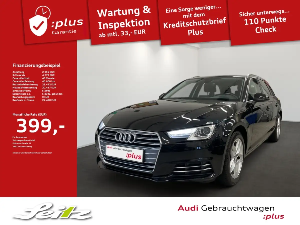 Audi A4, Kombi, Benzin, Automatik, Schwarz
