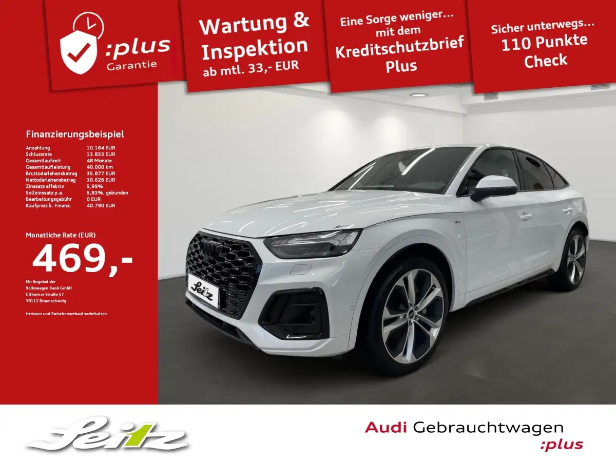Audi Q5, SUV/Geländewagen/Pickup, Hybrid (Benzin/Elektro), Automatik, Weiß