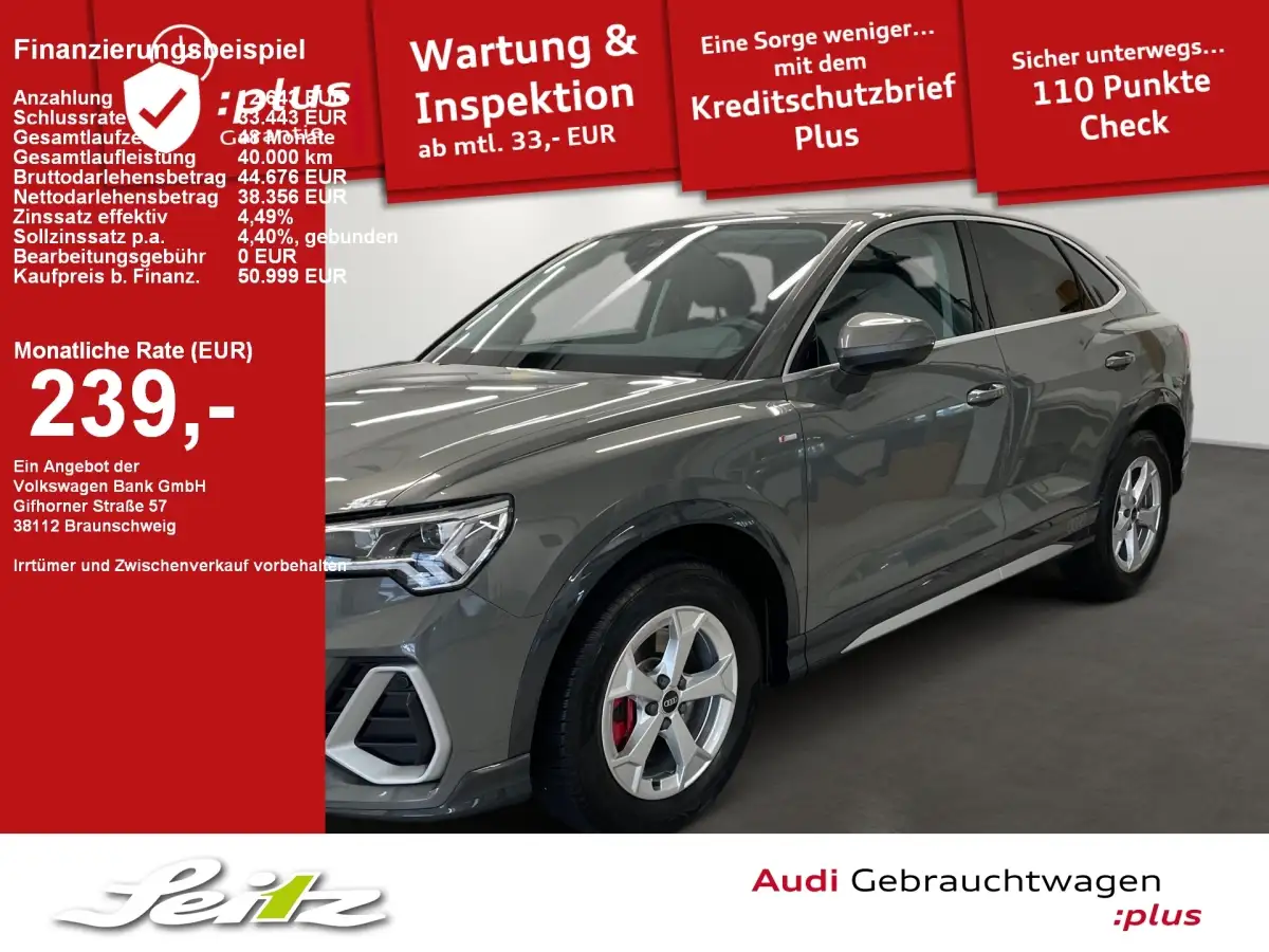 Audi Q3, SUV/Geländewagen/Pickup, Benzin, Automatik, Grau