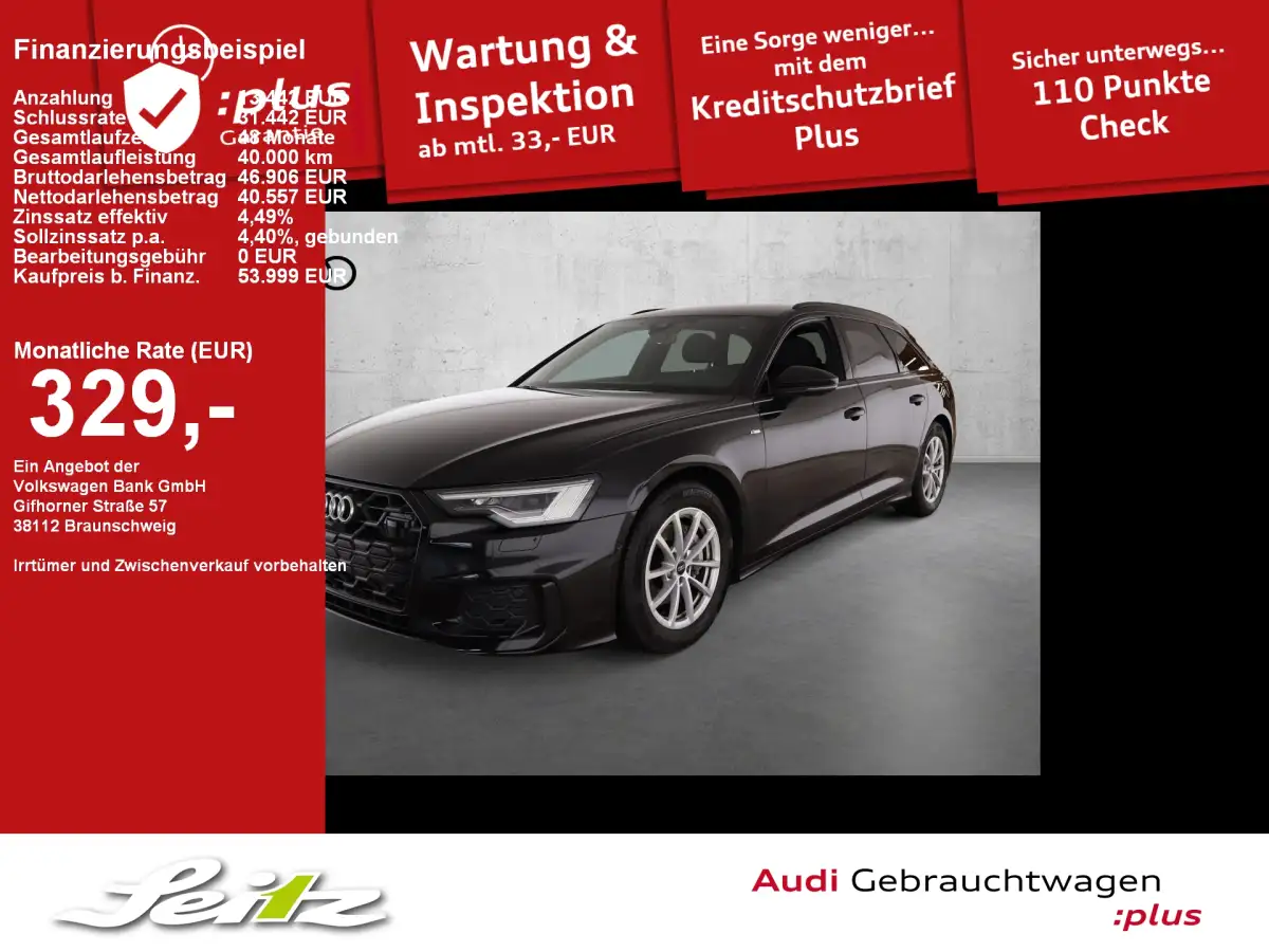 Audi A6, Kombi, Diesel, Automatik, Schwarz