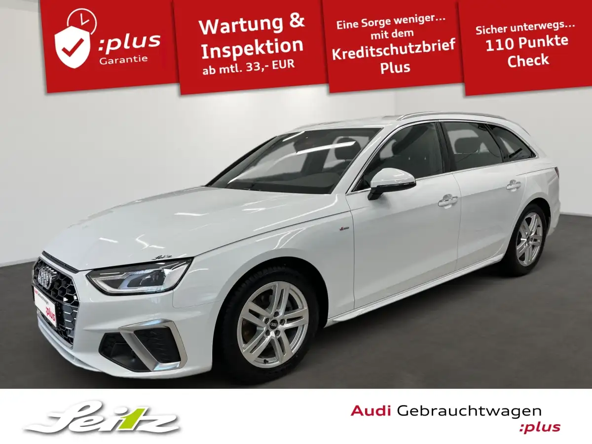 Audi A4, Kombi, Benzin, Automatik, Weiß