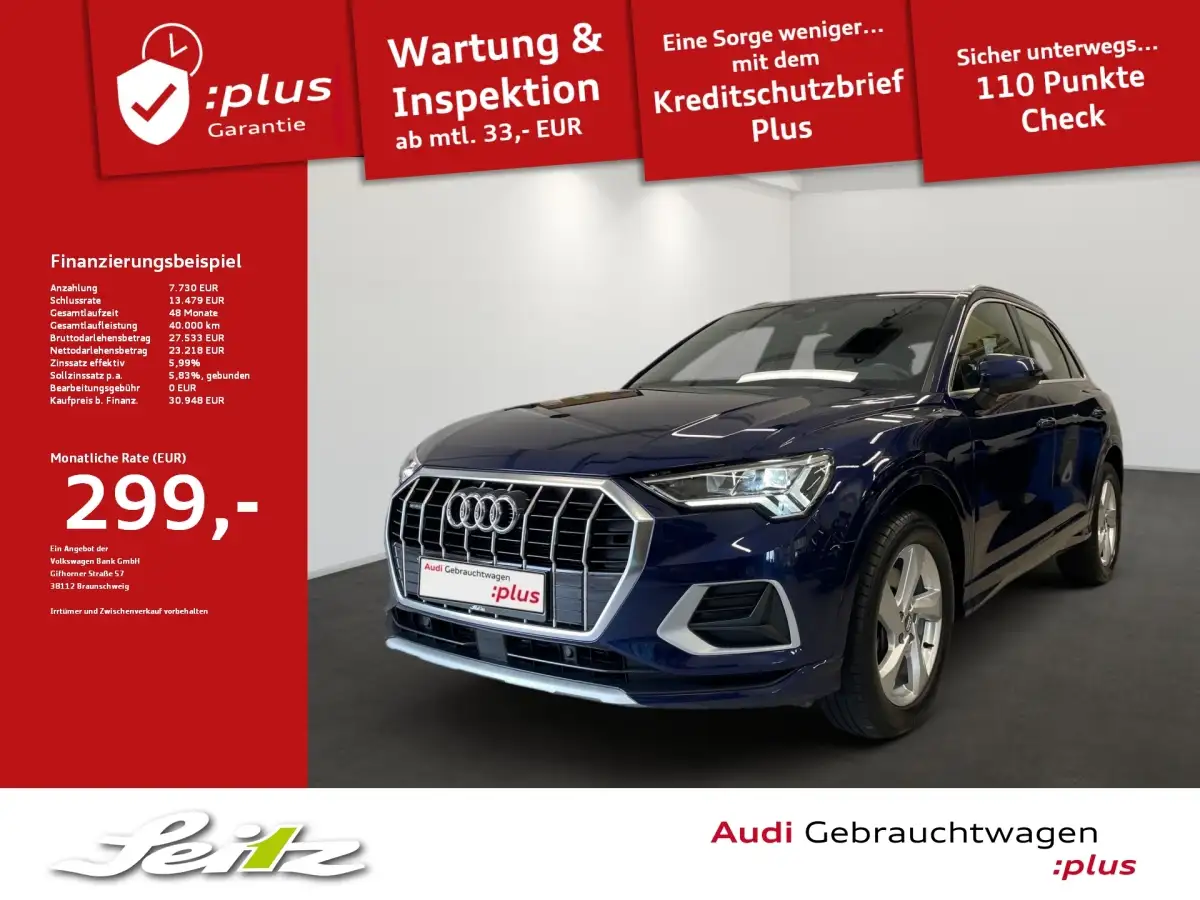 Audi Q3, SUV/Geländewagen/Pickup, Benzin, Automatik, Blau