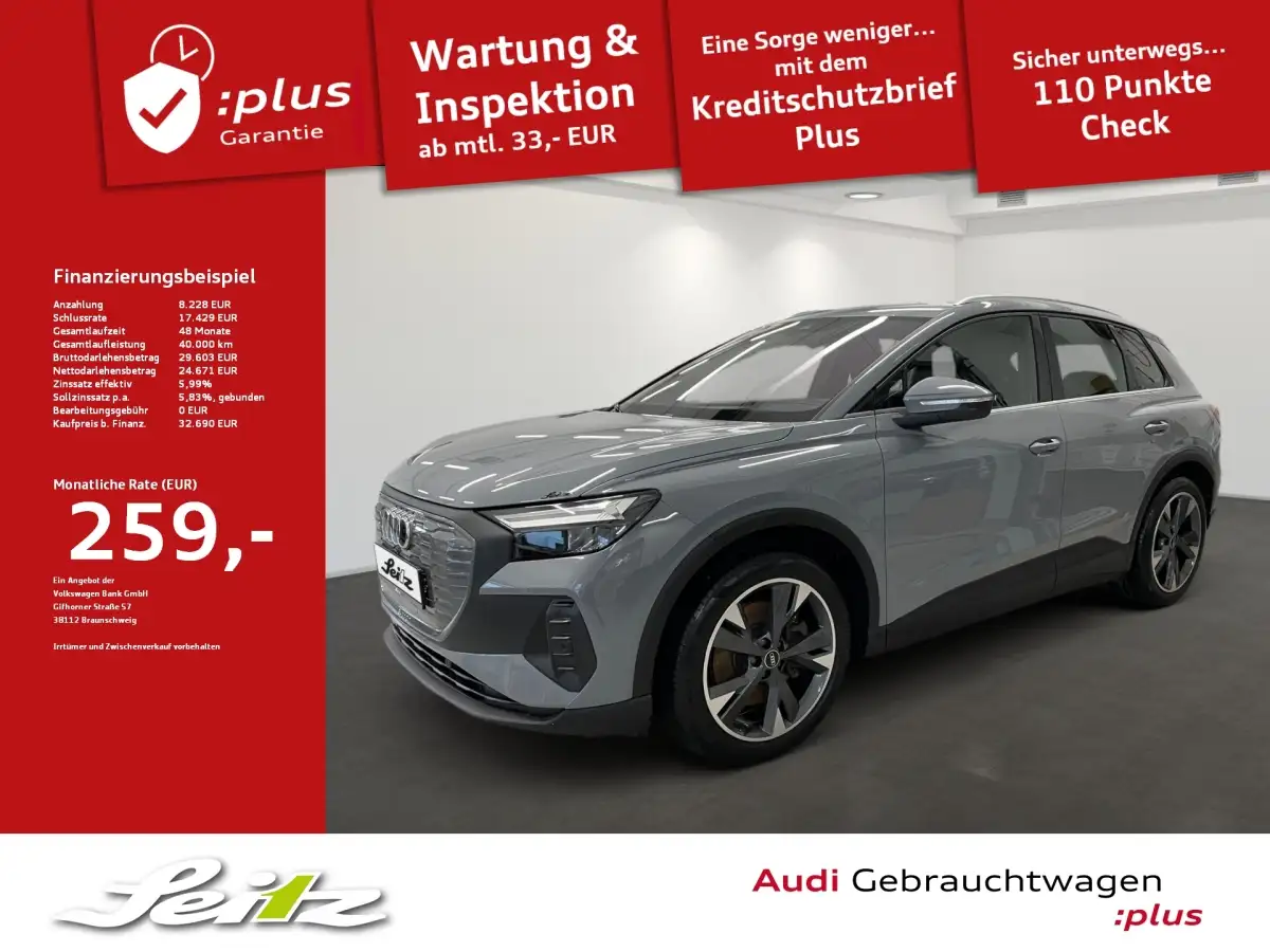 Audi Q4 e-tron, SUV/Geländewagen/Pickup, Elektro, Automatik, Grau
