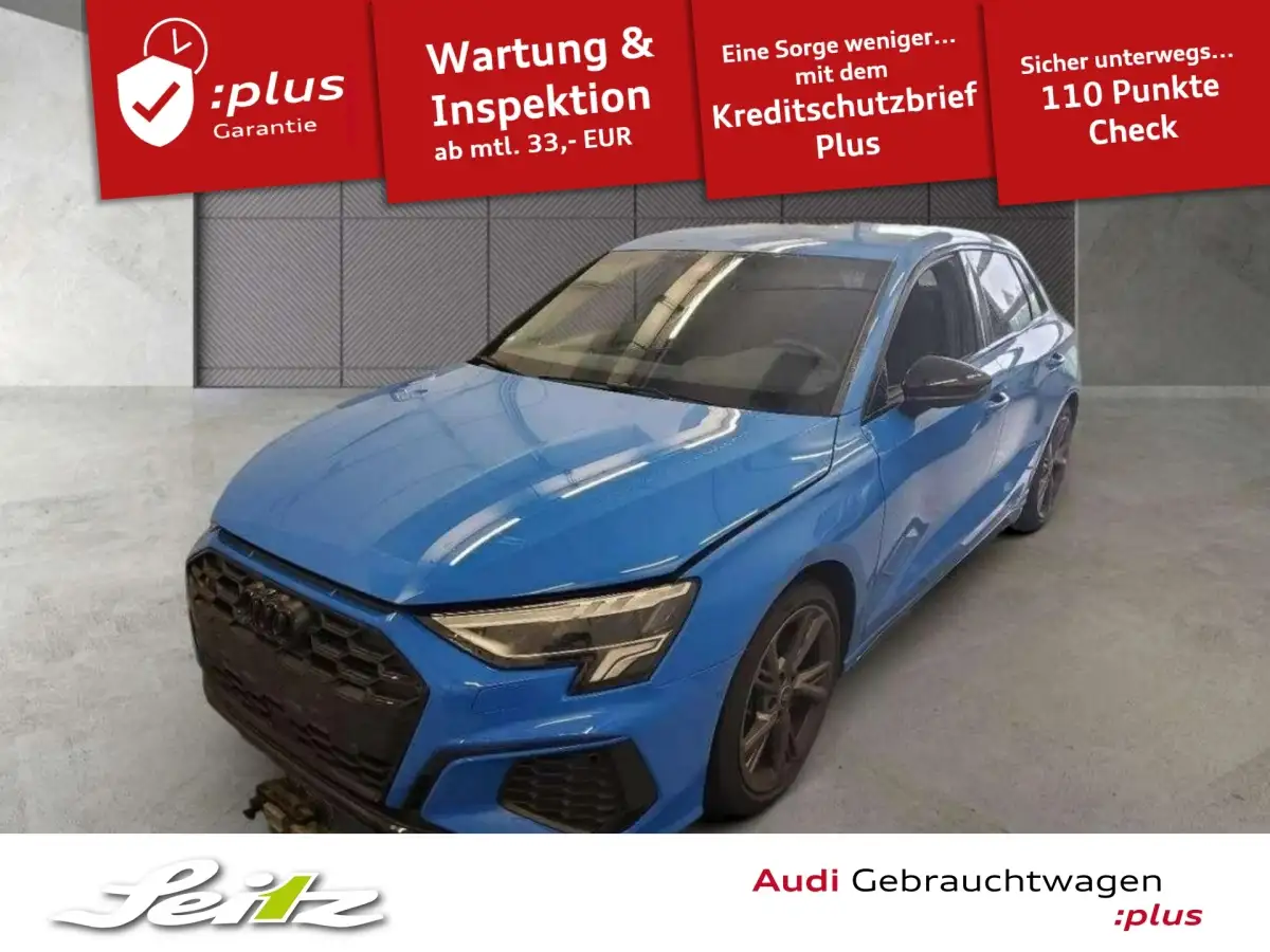 Audi S3, Limousine, Benzin, Automatik, Blau