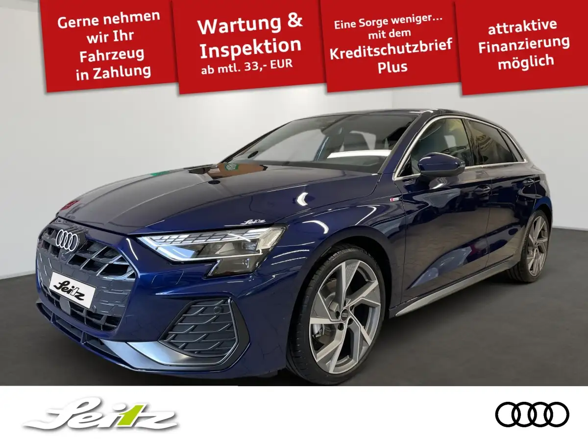 Audi A3, Limousine, Benzin, Automatik, Blau