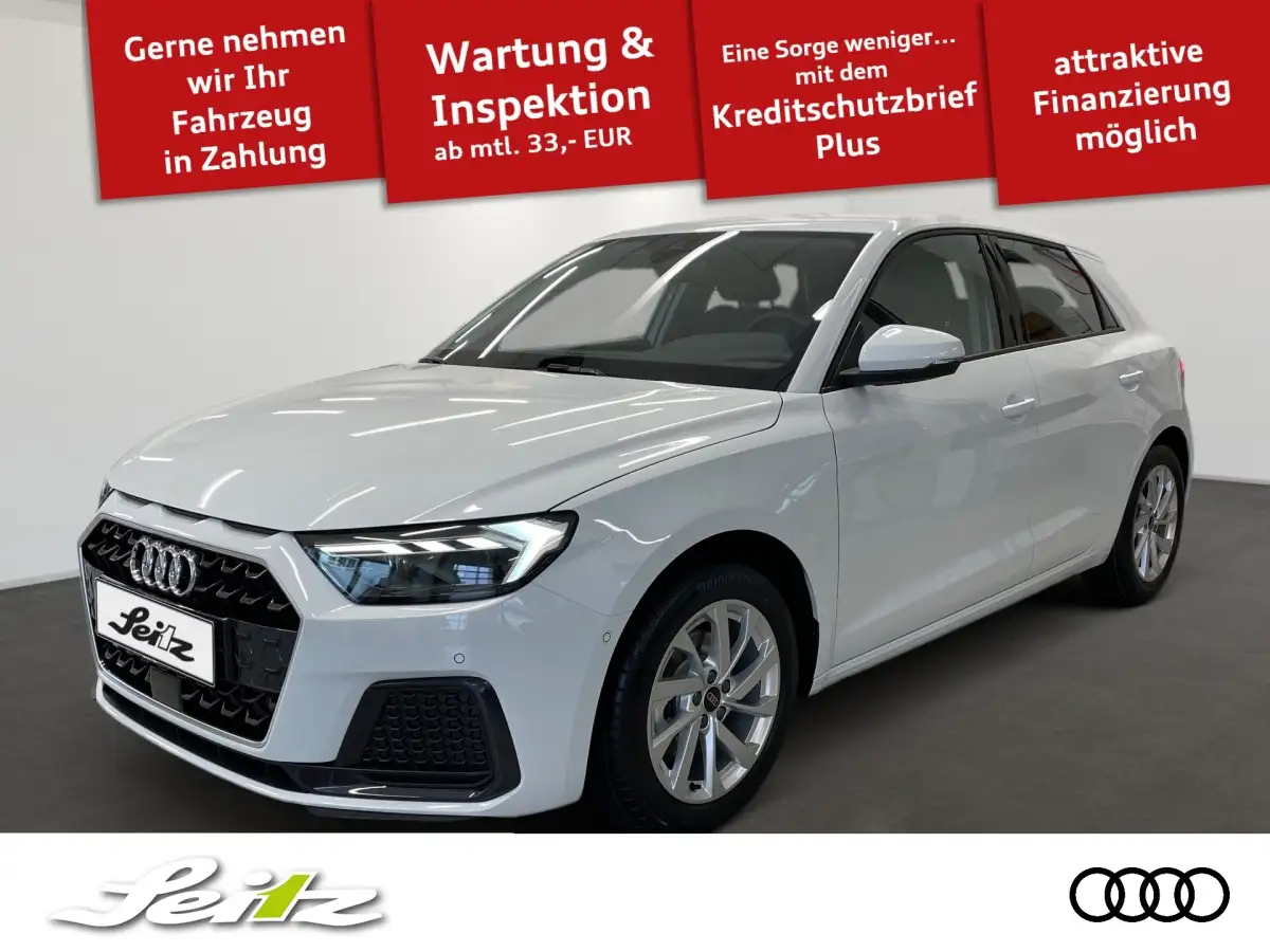 Audi A1, Kleinwagen, Benzin, Automatik, Weiß