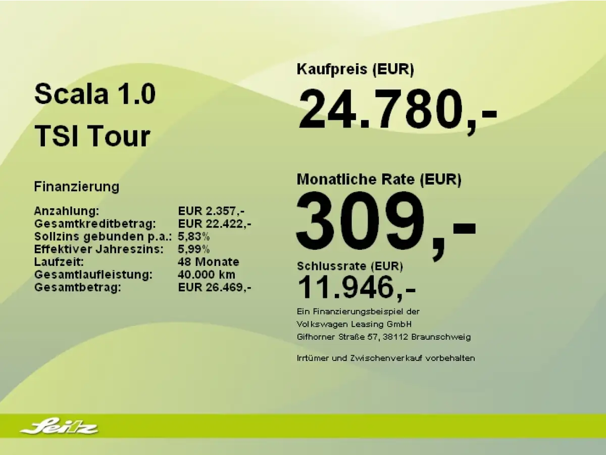 Skoda Scala, Limousine, Benzin, Schaltgetriebe, Weiß