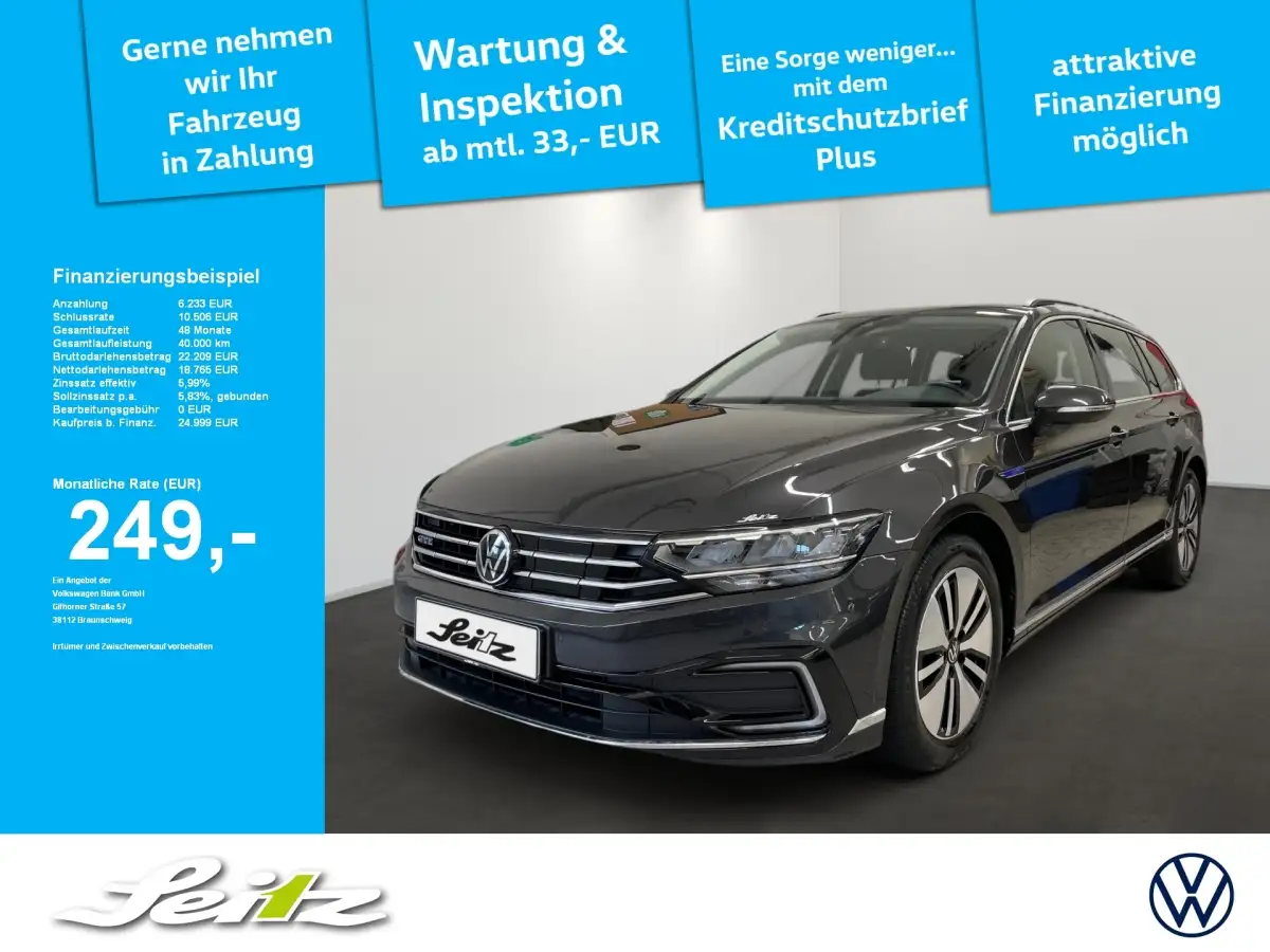 Volkswagen Passat Variant, Kombi, Hybrid (Benzin/Elektro), Automatik, Grau