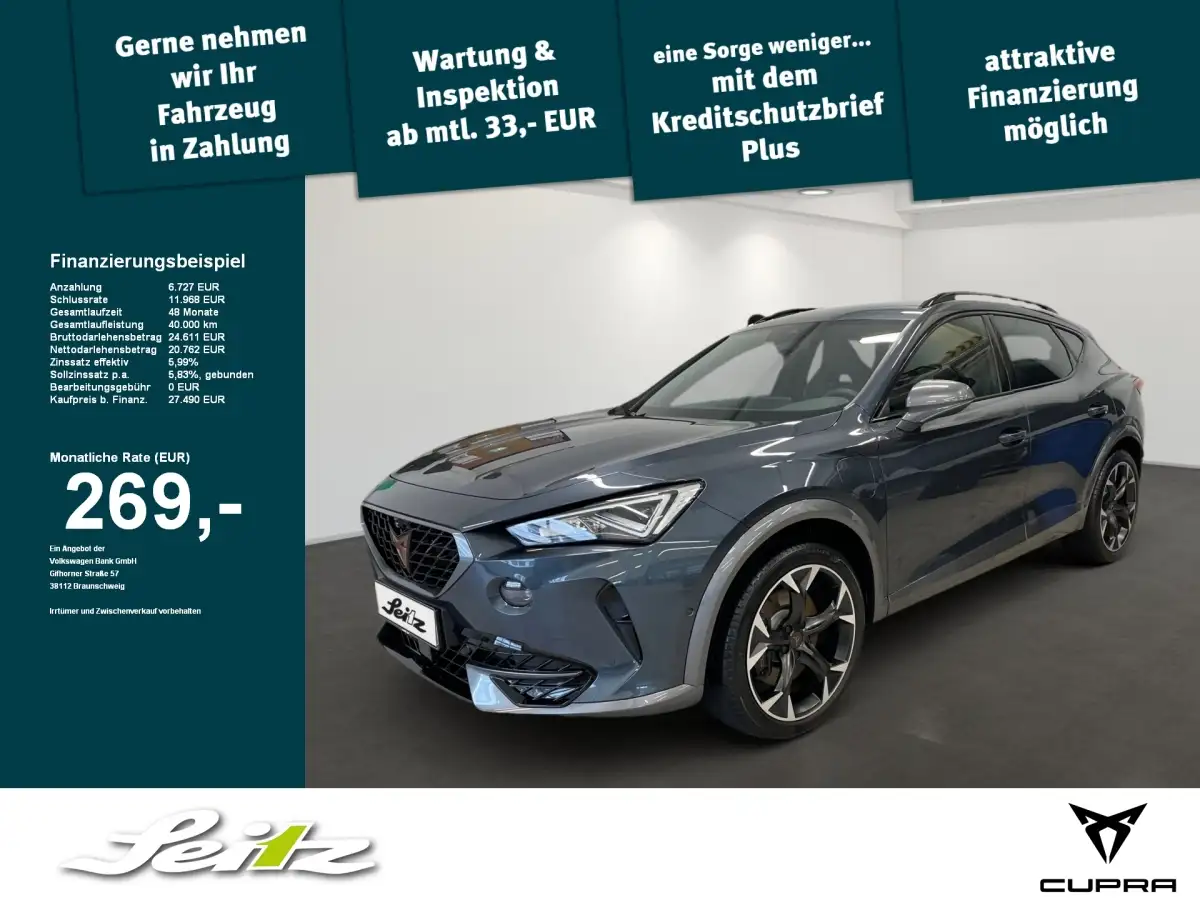 Cupra Formentor, SUV/Geländewagen/Pickup, Hybrid (Benzin/Elektro), Automatik, Grau