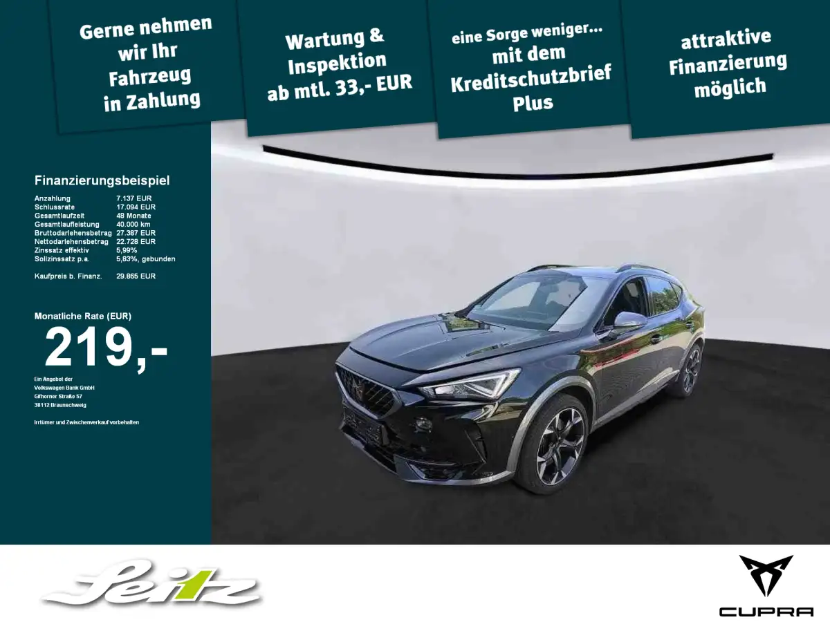 Cupra Formentor, SUV/Geländewagen/Pickup, Benzin, Automatik, Schwarz