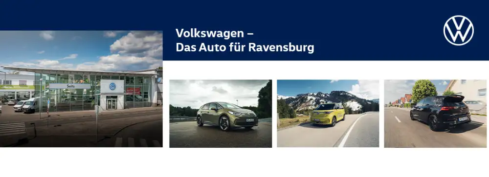 Volkswagen Ravensburg - Autohaus Gruppe Seitz - Jahnstraße 2-4, 88214 Ravensburg